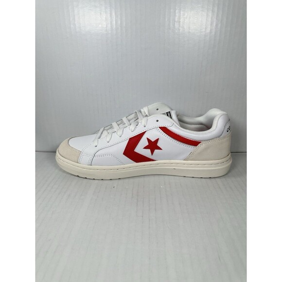 Size 10 Mens Converse Pro Blaze Classic Retro '90s White Red Egret Shoes A08645C - Picture 4 of 8